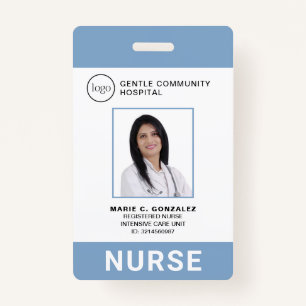 Badge Logo de l'hôpital Médicale Light Blue