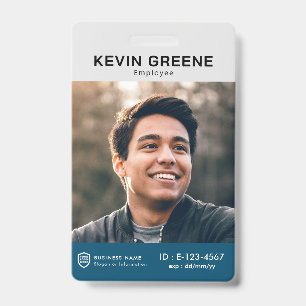 Badge Logo de l'ID entreprise Photo Insigne du personn