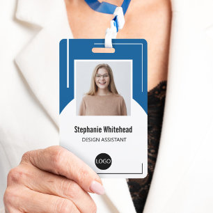 Badge Logo de l'ID photo de l'employé personnalisé Ble