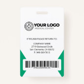 Badge Logo de l'infirmière pratique autorisée Photo et c (Dos)