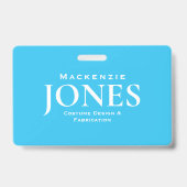 Badge Logo de marque personnelle Moderne Turquoise Emplo (Avant)