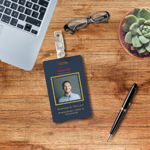 Badge Logo de monogramme d'entreprise moderne photo navi