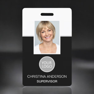 Badge Logo de nom d'employé personnalisé Photo d'entrepr
