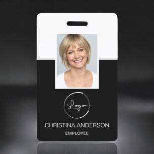 Badge Logo de nom d'employé personnalisé Photo Travail d