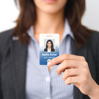 Badge Logo de photo de nom d'employé personnalisé modern