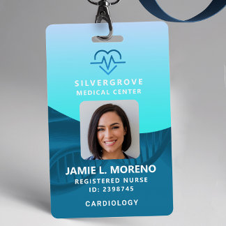 Badge Logo de santé médicale du cœur couleur sarcelle ph