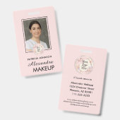 Badge Logo de script rose écarlate Photo (Avant & arrière)