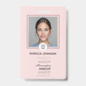 Badge Logo de script rose rose Photo (Avant)