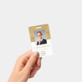 Badge Logo de société personnalisé barre de code de base (Manuel / portable)