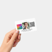 Badge Logo de société personnalisé Code QR Photo de l'em (Manuel / portable)