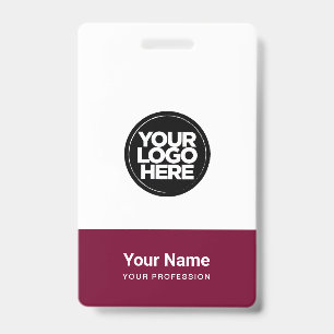 Badge Logo de société personnalisé Nom de la barre de ti
