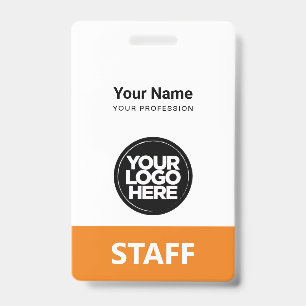 Badge Logo d'employé Étiquette de personnel identique à