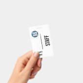 Badge Logo d'employé moderne personnalisé (Manuel / portable)