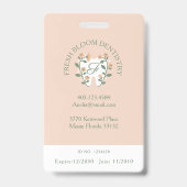 Badge Logo dentaire florissant Logo dentaire Monogramme  (Back)