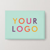 Badge Logo d'entreprise Marque Vert Menthe (Recto)