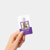 Badge Logo d'entreprise moderne de photo d'identité prof (Manuel / portable)