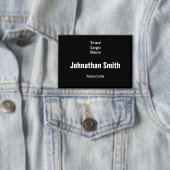 Badge Logo d'entreprise Noir et blanc Nom de l'employé T (Insitu)