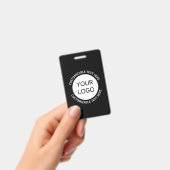 Badge Logo d'entreprise ou toute image et texte modifiab (Manuel / portable)