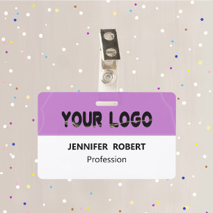 Badge Logo d'entreprise personnalisé avec nom Créez le v