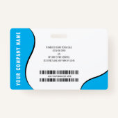 Badge Logo d'entreprise personnalisé - Carte d'identité (Dos)