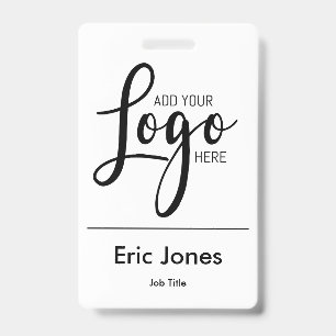 Badge LOGO D'ENTREPRISE personnalisé carte d'identité em
