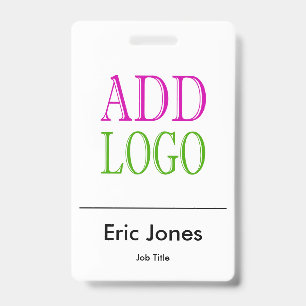Badge LOGO D'ENTREPRISE personnalisé carte d'identité em