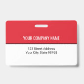 Badge Logo d'entreprise personnalisé Code à barres - Pho (Arrière)