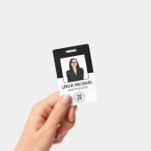 Badge Logo d'entreprise personnalisé Code-barres de base (Manuel / portable)