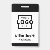 Badge Logo d'entreprise personnalisé Employé de base (Avant)