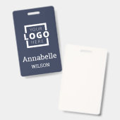Badge Logo d'entreprise personnalisé Nom de l'employé de (Front & Back)