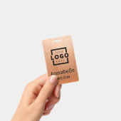 Badge Logo d'entreprise personnalisé Nom de l'employé de (À main)