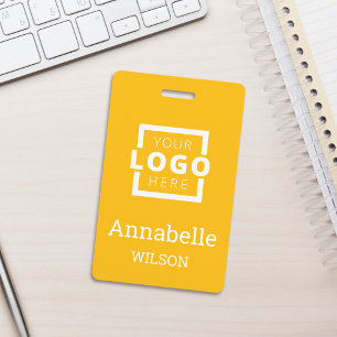 Badge Logo d'entreprise personnalisé Nom de l'employé de