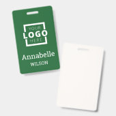 Badge Logo d'entreprise personnalisé Nom de l'employé de (Avant & arrière)
