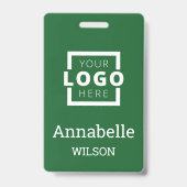 Badge Logo d'entreprise personnalisé Nom de l'employé de (Avant)