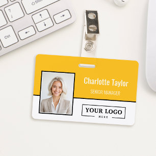 Badge Logo d'entreprise personnalisé Photo de l'employé