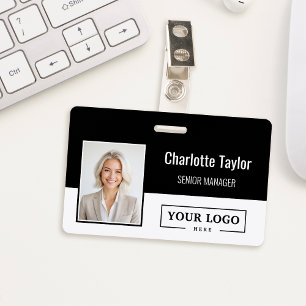 Badge Logo d'entreprise personnalisé Photo de l'employé