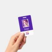 Badge Logo d'entreprise, Photo, Code QR, Carte d'identit (Manuel / portable)