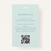 Badge Logo des événements des entreprises de conférence  (Dos)