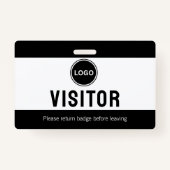 Badge Logo des visiteurs de Black Company Moderne (Devant)