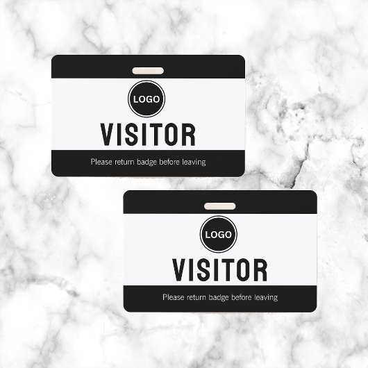 Badge Logo des visiteurs de Black Company Moderne