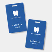 Badge Logo d'identification d'entreprise | Moderne perso (Avant & arrière)