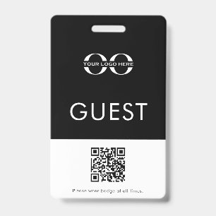 Badge Logo d'insigne personnalisé Code QR
