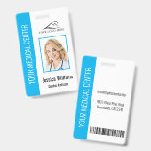 Badge Logo du bureau des dentistes - ID photo de l'emplo (Front & Back)
