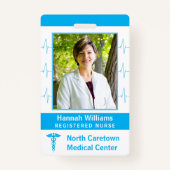 Badge Logo du code de la barre photo personnalisée de l' (Devant)