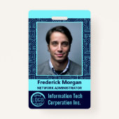 Badge Logo du code de la barre photo personnalisée de l' (Devant)