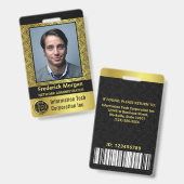 Badge Logo du code de la barre photo personnalisée de l' (Avant & arrière)