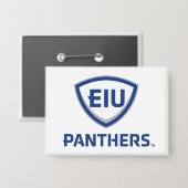 Badge Logo Eastern Illinois Panthers Shield & Wordmark (Recto/Verso)