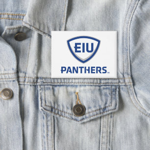 Badge Logo Eastern Illinois Panthers Shield & Wordmark