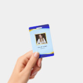 Badge Logo élégant Blue Gold Luxury Designer (Manuel / portable)