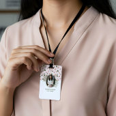 Badge Logo élégant de monogramme botanique floral aquare